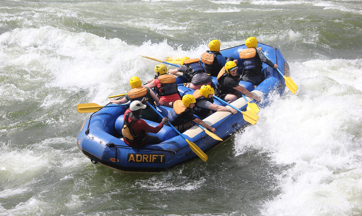 White water rafting on the River Nile