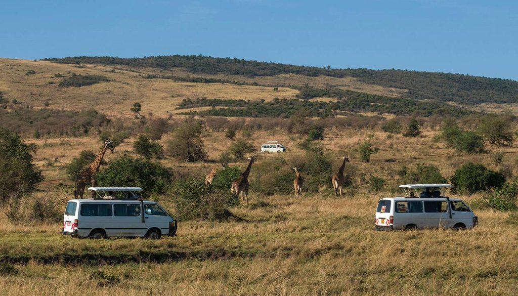 4X4 Tour van in masai mara